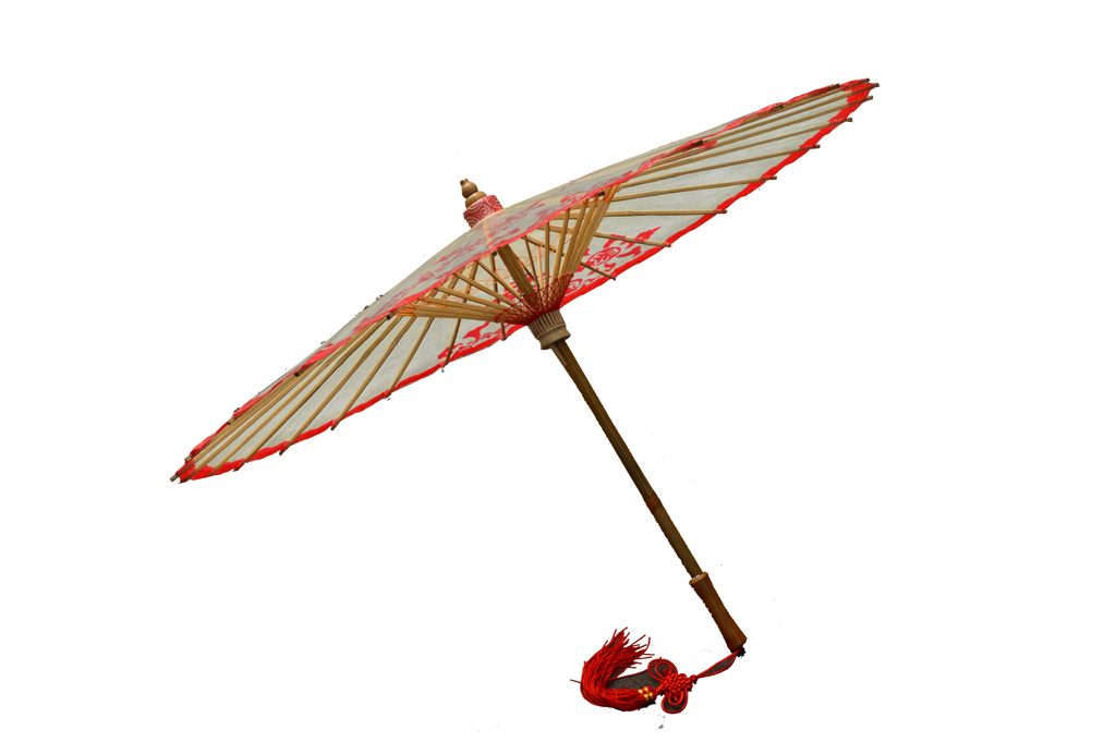 红遍纹伞